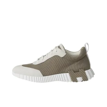 HERMES Bouncing Low Top Sports Casual Shoes Men's Elephant Gray