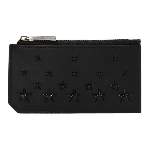Jimmy Choo Leather Wallets Card Holders Men's Black