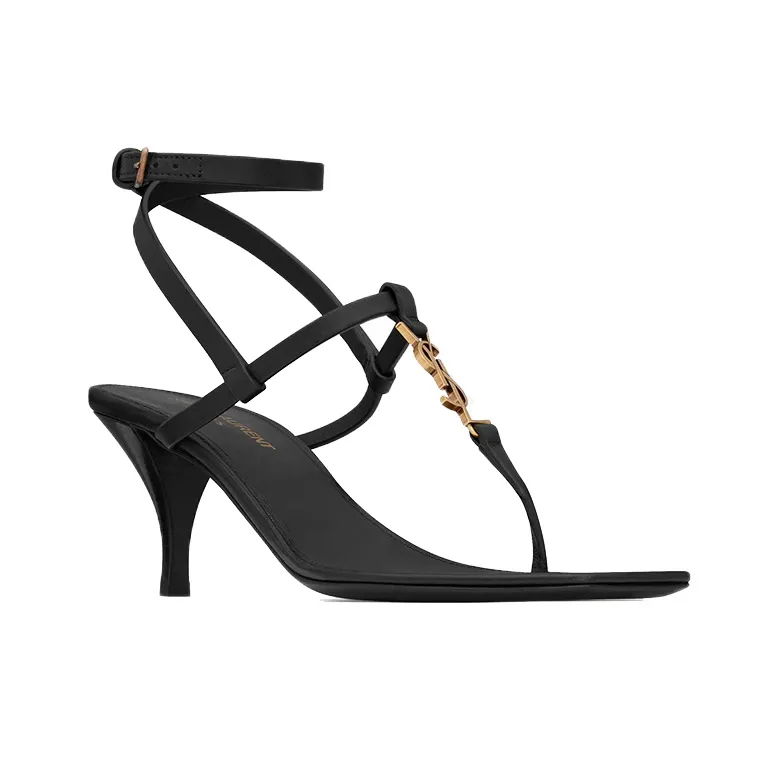 SAINT LAURENT Cassandre Open Toe Sandals Women's-3