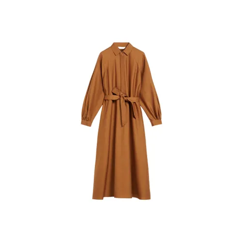 MaxMara Long-Sleeved Dresses Women's Brown