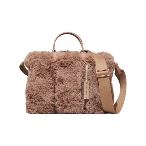 MARC JACOBS Leather Trim Tote Bag Shopping Bag Shoulder Bag Crossbody Bag Handbag Mini Women's Brown
