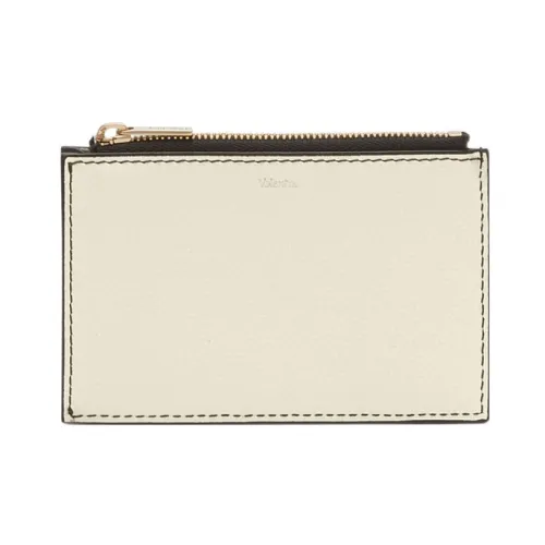 Valextra Calfskin Card Holder, Coin Purse Men's Black/White
