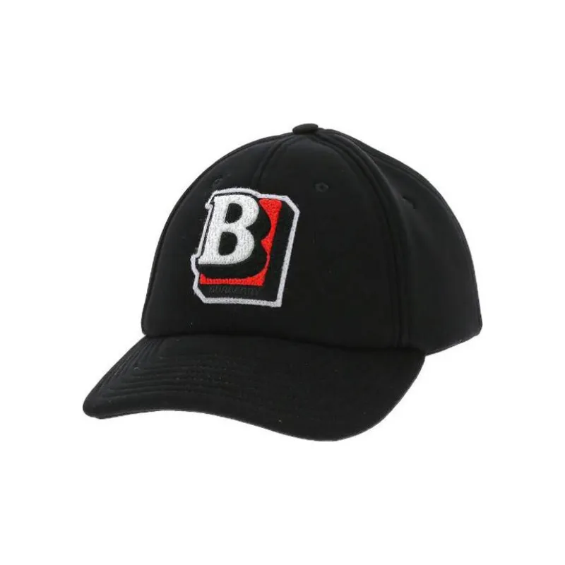 Burberry Letter Graphic Cotton Baseball Cap-0