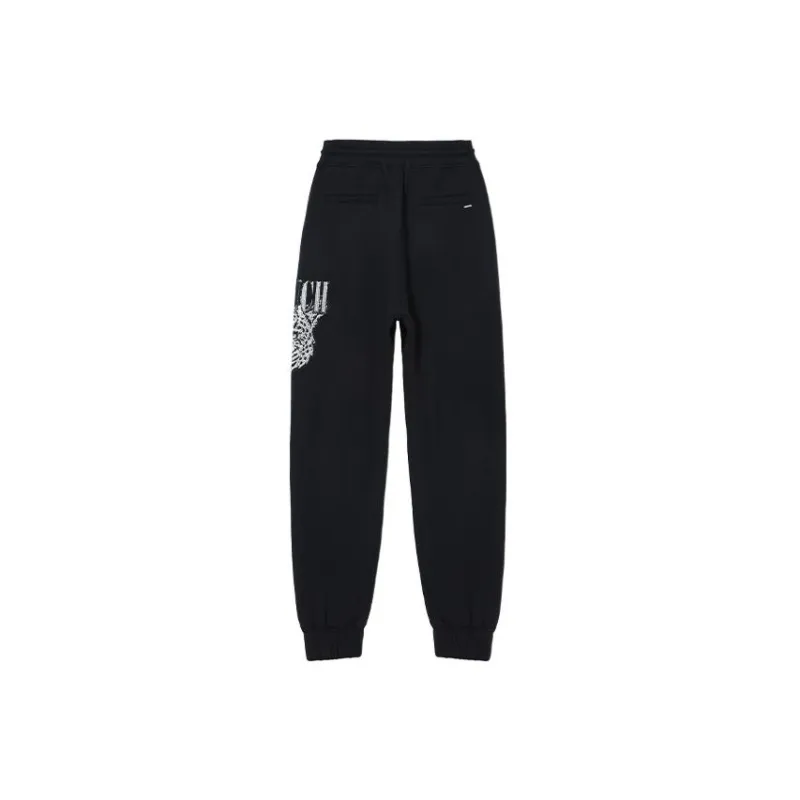 TCH Casual Pants Unisex Black Base Gold Logo-1