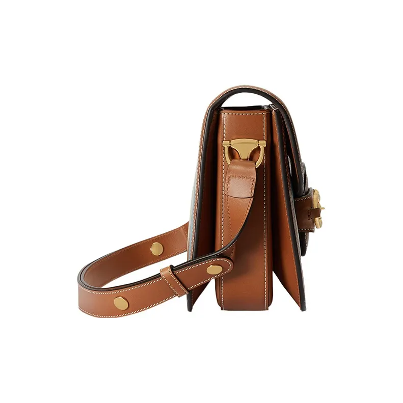 GUCCI Horsebit 1955 Leather Saddle Bag, Crossbody Bag, Shoulder Bag Women's-3