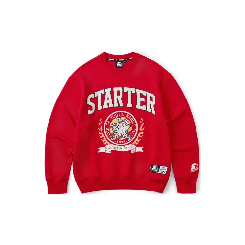 STARTER Sweatshirts Unisex Maroon Multicolor