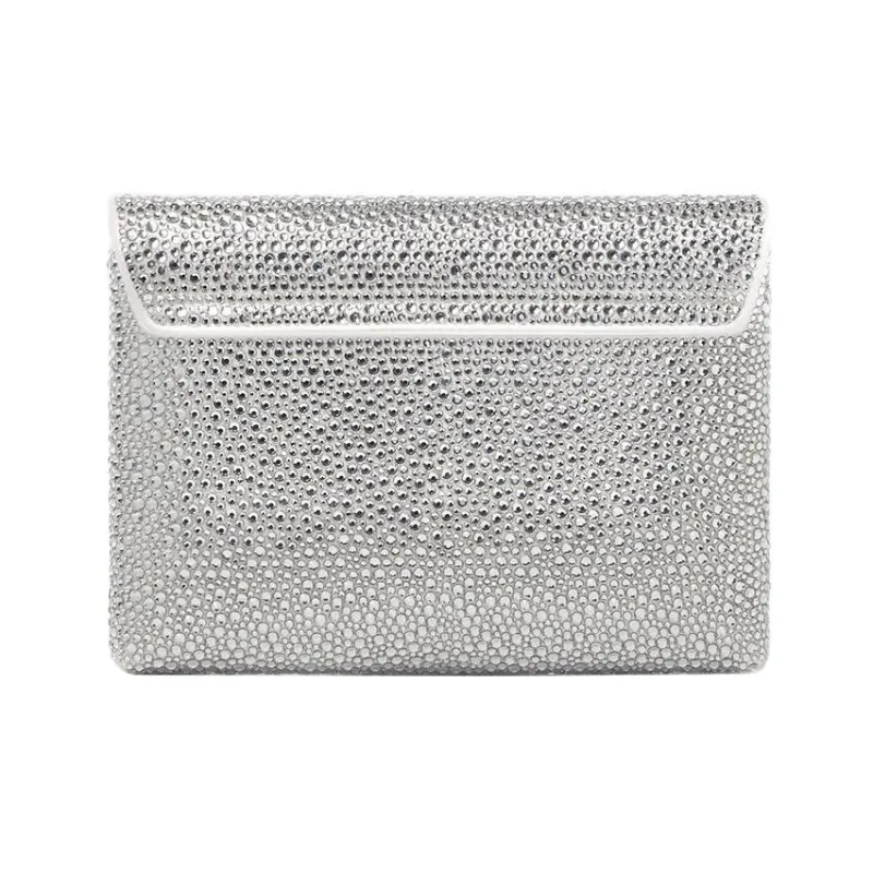 FANSIZHE La Medusa Leather One Shoulder Crossbody Clutch Women's White-1
