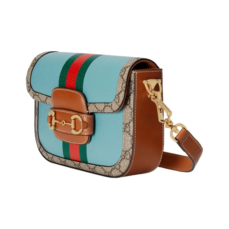GUCCI Horsebit 1955 Canvas Saddle Bag, Crossbody Bag, Shoulder Bag Women's-3