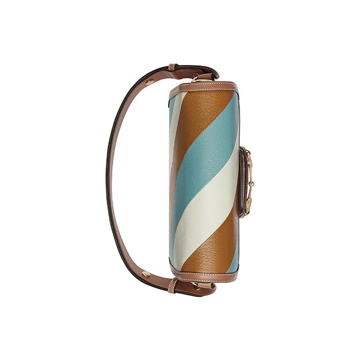 GUCCI Horsebit 1955 Leather Saddle Bag, Crossbody Bag, Shoulder Bag Women's-6