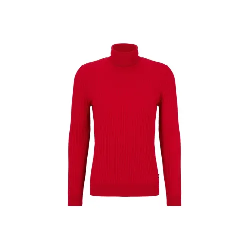 HUGO BOSS Sweaters Men Red