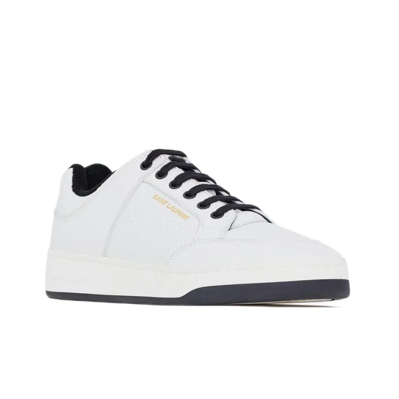 SAINT LAURENT SL/61 Low Tops White Leather-2