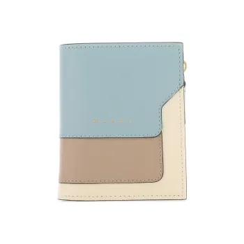 MARNI Logo Detailed Panelled Zipped Wallet
