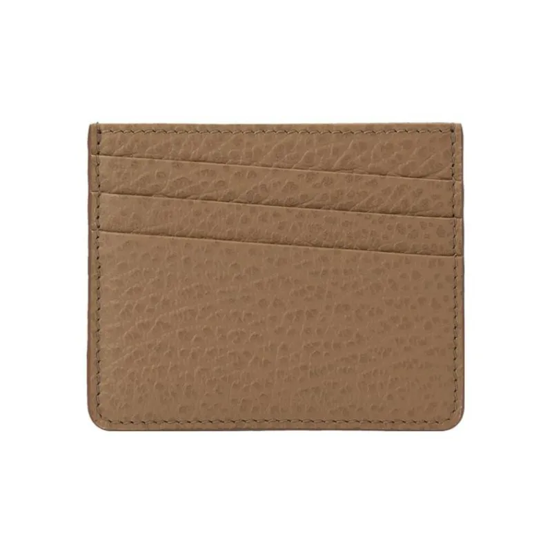 Maison Margiela Leather Card Holder Unisex Light Brown-1