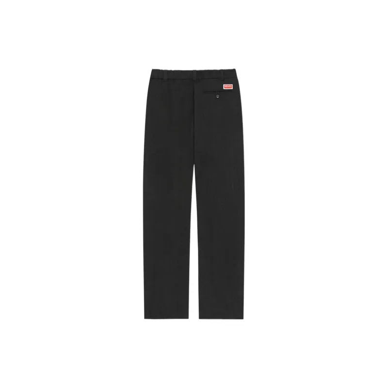 KENZO Logo Patch Wide Leg Trousers-1
