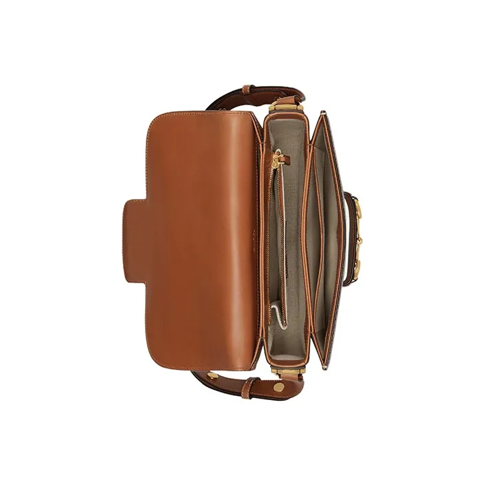 GUCCI Horsebit 1955 Leather Saddle Bag, Crossbody Bag, Shoulder Bag Women's-7