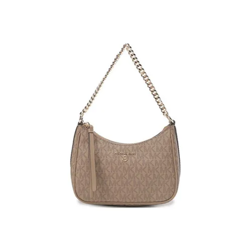 MICHAEL KORS Jet Set Charm Artificial Leather Mahjong Pochette Chain Handbag Shoulder Bag Women's Camel Brown