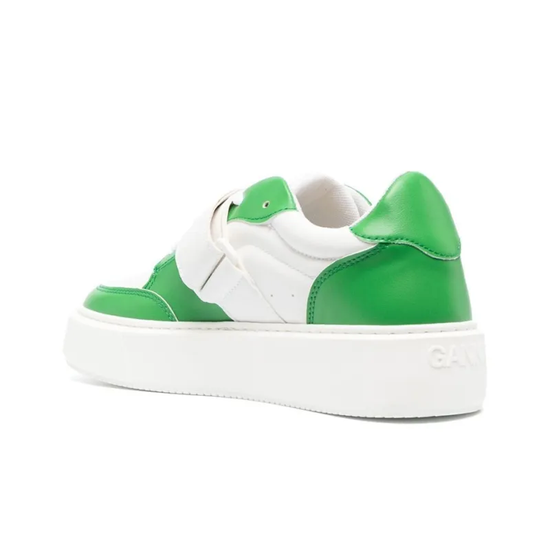 GANNI Logo-embossed Touch-strap Sneakers-3