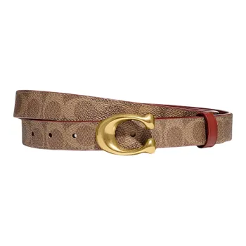 COACH Monogram print Buckle fastening Belt