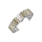 [Curved Interface]Seven-Link Steel Band-Gold Accent