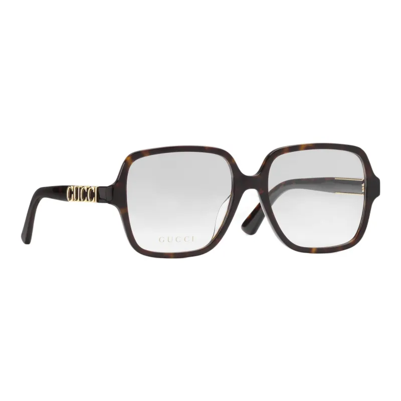 GUCCI Square Frame Tortoiseshell Glasses-0