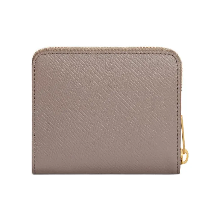 CELINE Grained Calfskin Wallet Small Size Women's Dark Pink-2