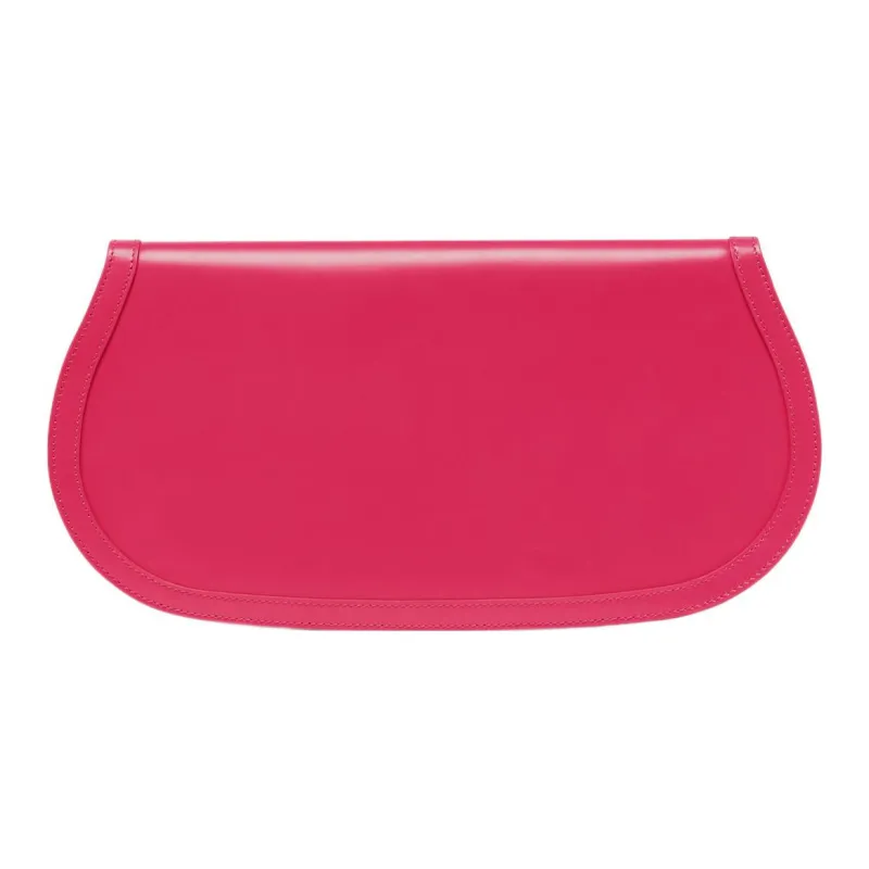 VERSACE Greca Goddess Cow Leather Saddle Bag Clutch Women's Pink-1