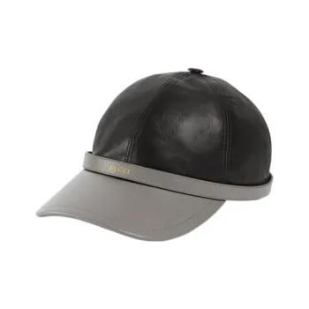 GUCCI Leather Baseball Caps Women's