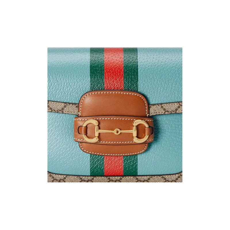 GUCCI Horsebit 1955 Canvas Saddle Bag, Crossbody Bag, Shoulder Bag Women's-9