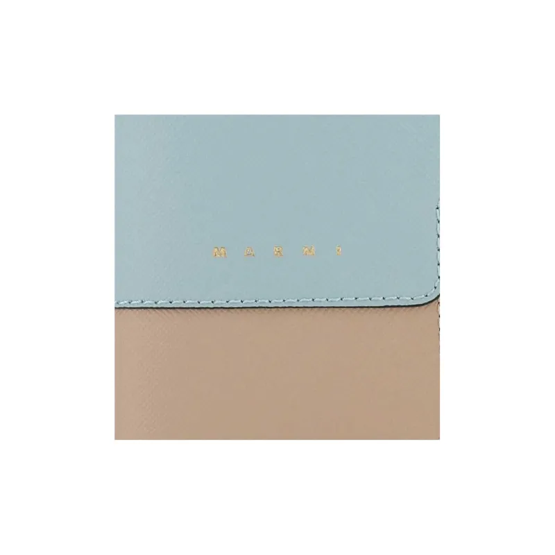 MARNI Logo Detailed Panelled Zipped Wallet-2