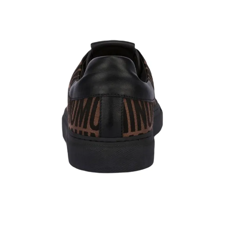 MOSCHINO Logo-jacquard Canvas Sneakers-3