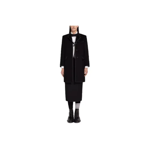 THOM BROWNE Coats Men Black