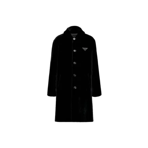 PRADA Coats Men Black