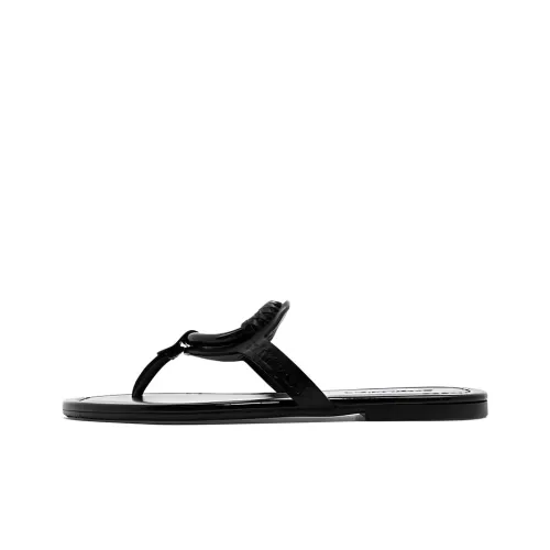 See By Chloé Leather Braided-detail Flip Flops