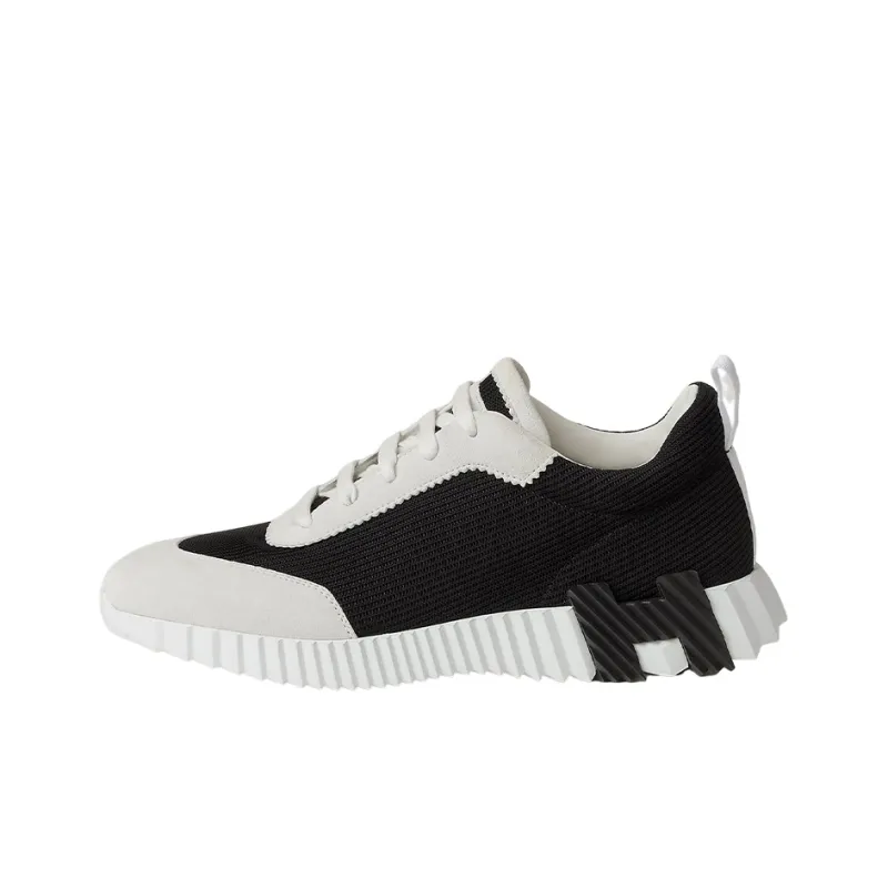 HERMES Bouncing Sneakers Noir Blanc-0