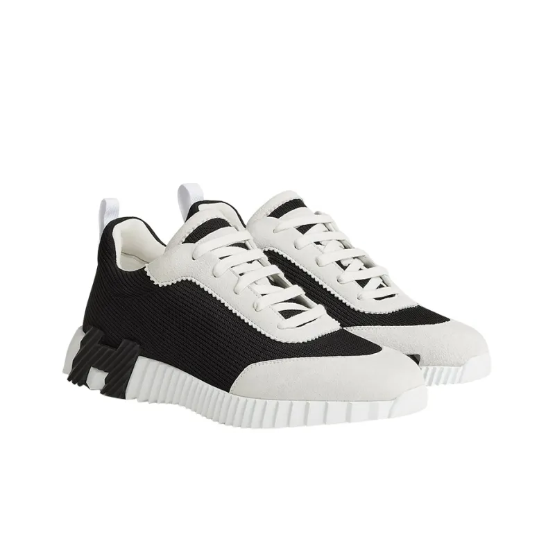 HERMES Bouncing Sneakers Noir Blanc-2
