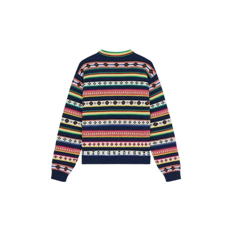 KENZO Striped Wool cotton Blend Jumper-1