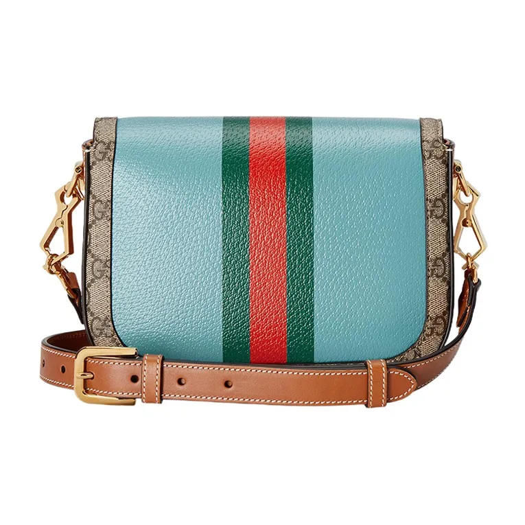 GUCCI Horsebit 1955 Canvas Saddle Bag, Crossbody Bag, Shoulder Bag Women's-5