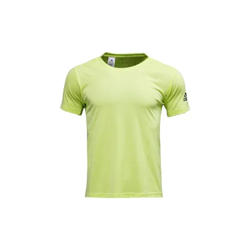 Adidas T-Shirts Men Yellow Green