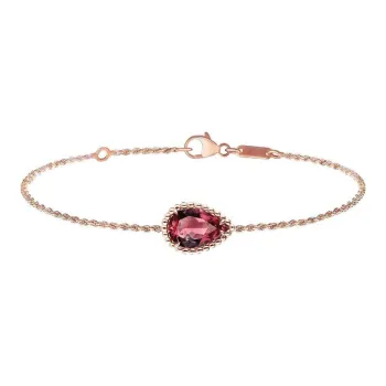 Boucheron 18kt Rose Gold Serpent Bohème Rhodolite S Motif Bracelet