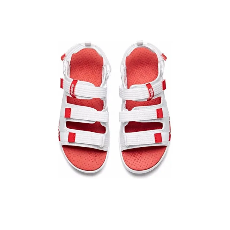 ANTA Beach Sandals Men White/Red-3