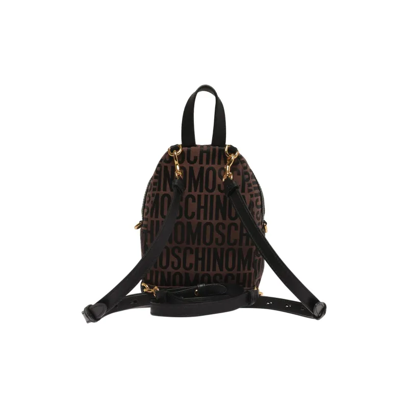 MOSCHINO Calfskin Backpack Women's Brown-1