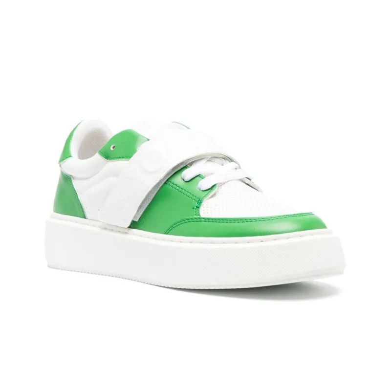 GANNI Logo-embossed Touch-strap Sneakers-2