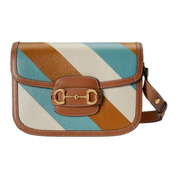 GUCCI Horsebit 1955 Leather Saddle Bag, Crossbody Bag, Shoulder Bag Women's