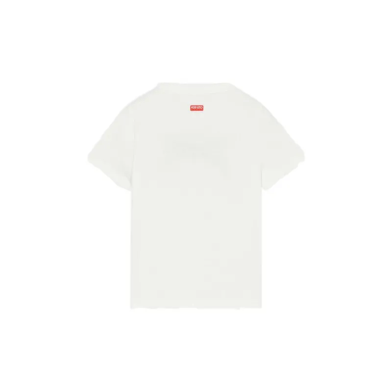 KENZO Tiger Motif Embroidered Crewneck T-Shirt-1