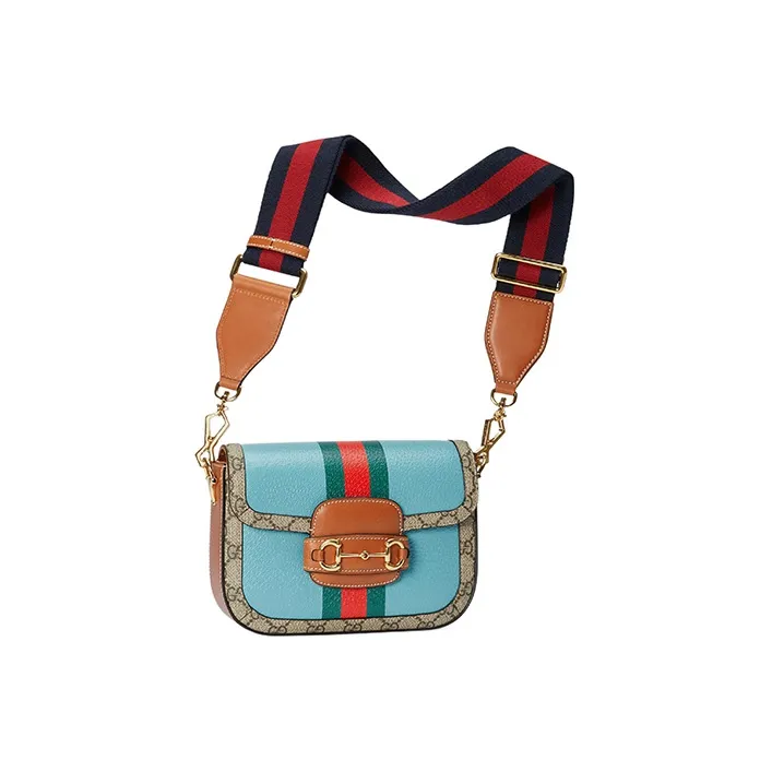 GUCCI Horsebit 1955 Canvas Saddle Bag, Crossbody Bag, Shoulder Bag Women's-2