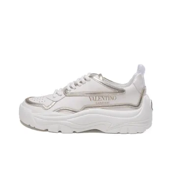 Valentino Breathable Low Top Sports Casual Shoes Women's Silver