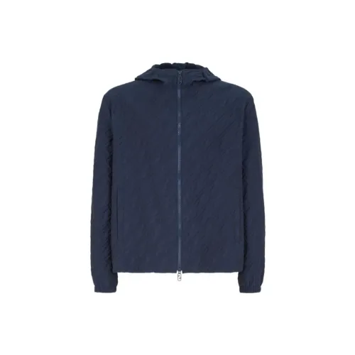 FENDI Jackets Men Blue