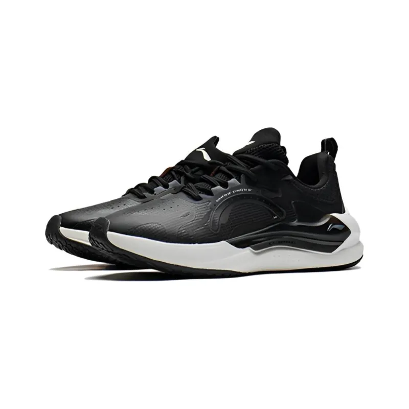 LiNing Spark Anti Slip Wear Resistant Low Top Sports Casual Shoes Men's Black-2