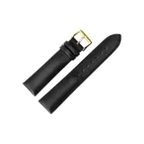 Gold Buckle Black Leather