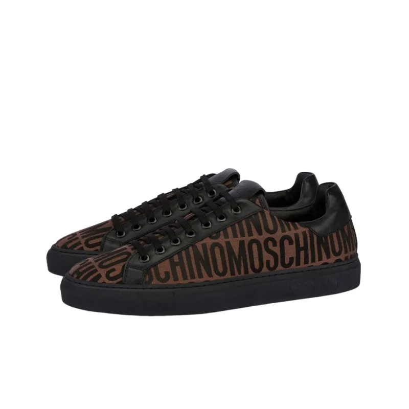 MOSCHINO Logo-jacquard Canvas Sneakers-1
